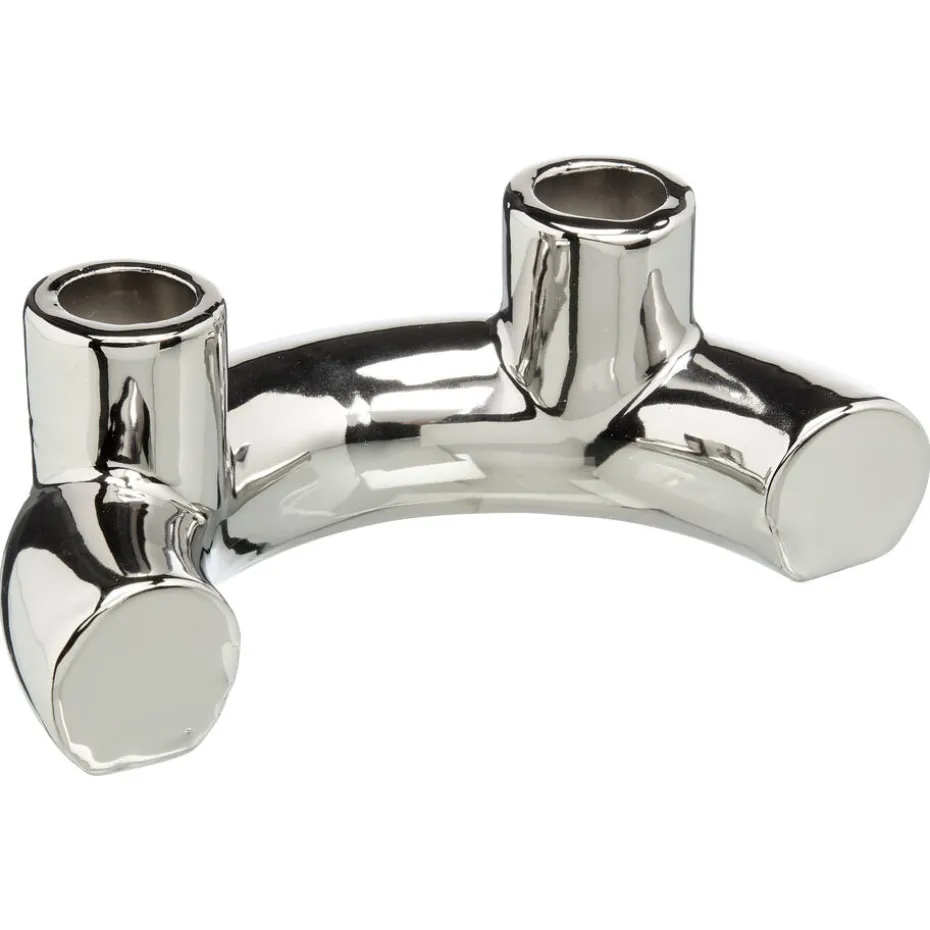 Kandelaar Berra Zilver 17 Cm