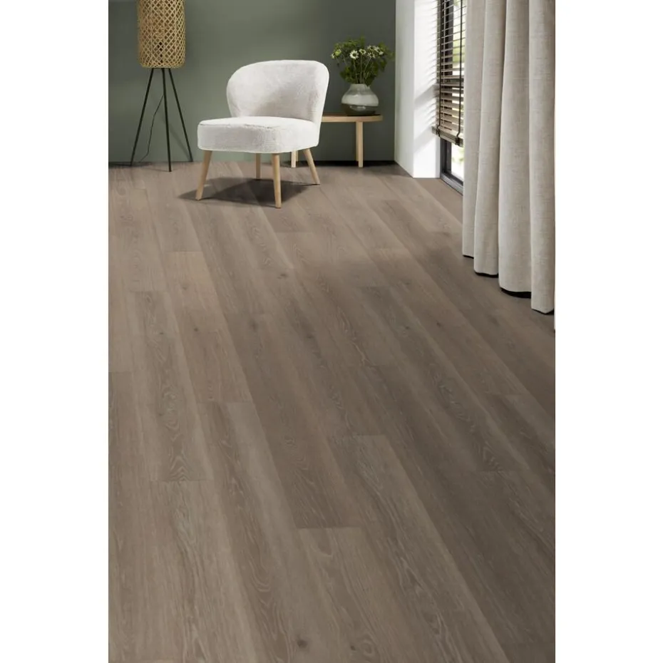 Klik PVC Laurin Taupe Eiken