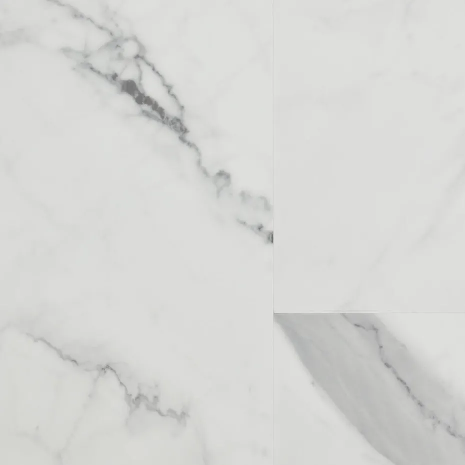 Klik PVC Marble Wit Tegel XL Plank