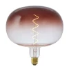 LED Lamp 22x22,5 Cm Bruin E27 Dimbaar