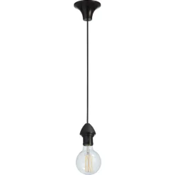 Snoerpendel E27 Zwart