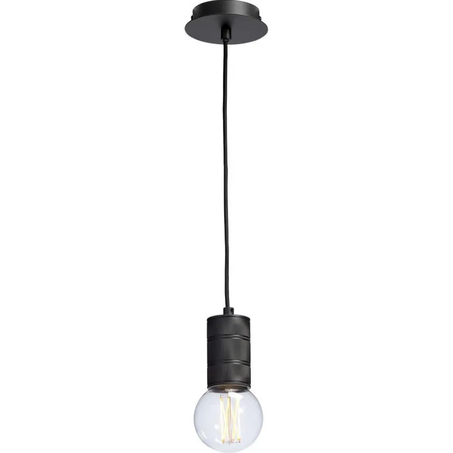 Snoerpendel Retro Zwart