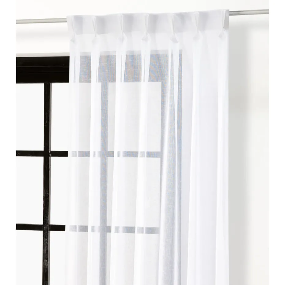 Vitrage Sien Wit 150 Cm
